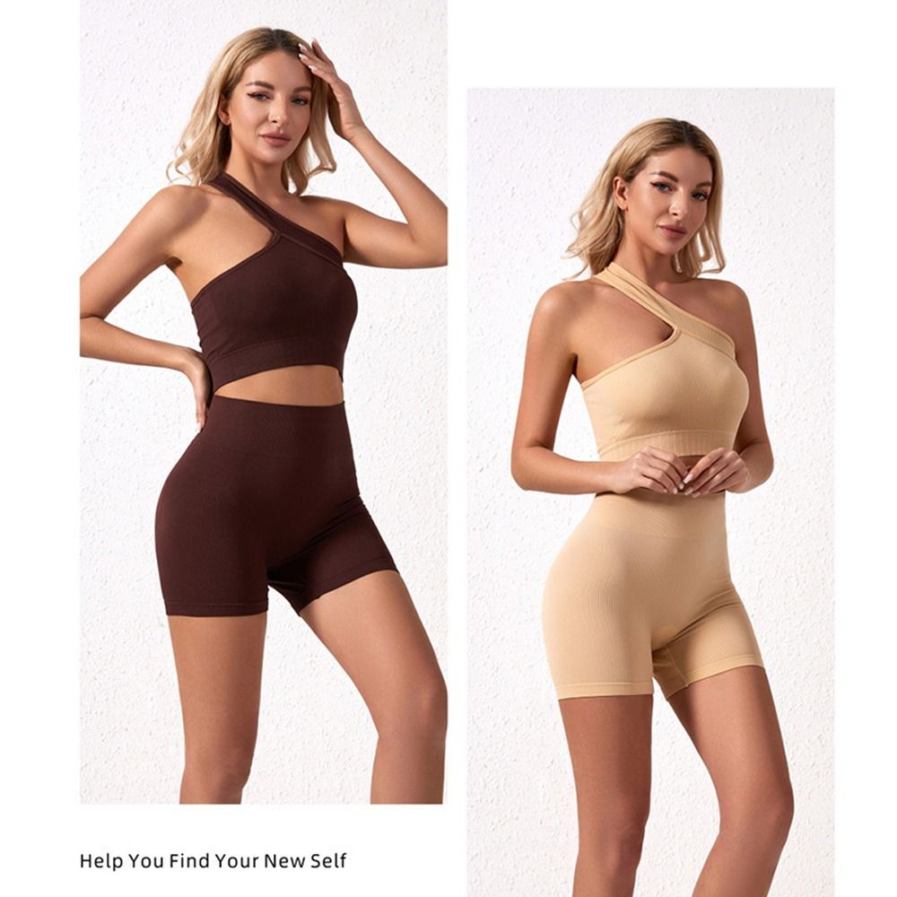Seamless Ribbed Workout Tank Top - Ensemble de 2 pièces réutilisables sans