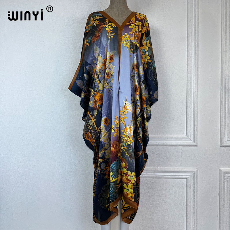 Boho Summer Beach Maxi Dress - WINYI 2023 Robe longue maxi à