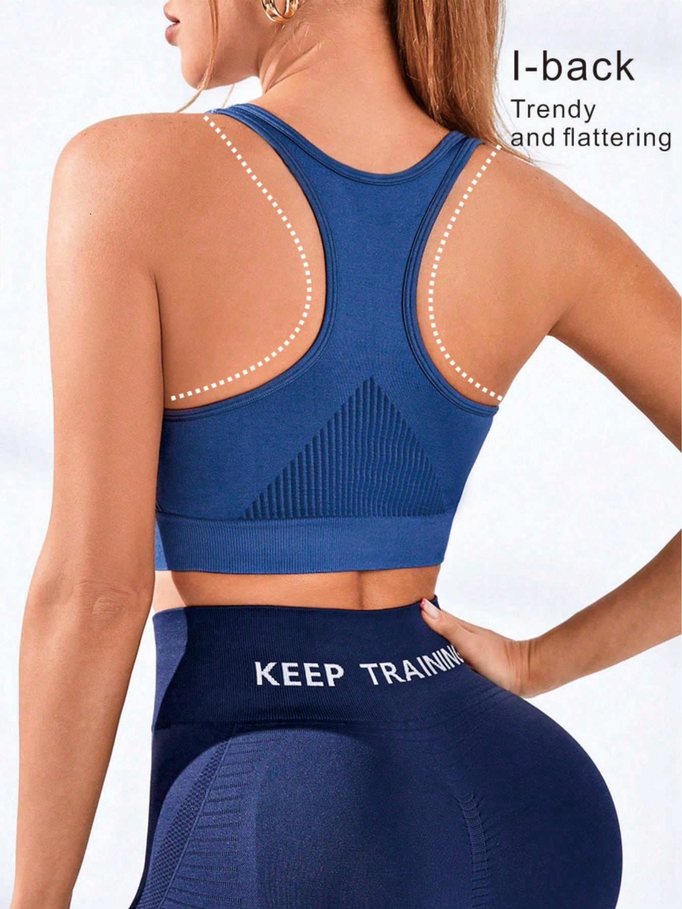 Brassière de sport dos nageur  - Seamless Ribbed Workout Tank Top avis et prix