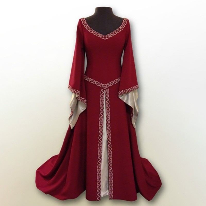 Robe rétro mi-longue à manches - Skirts avis et prix
