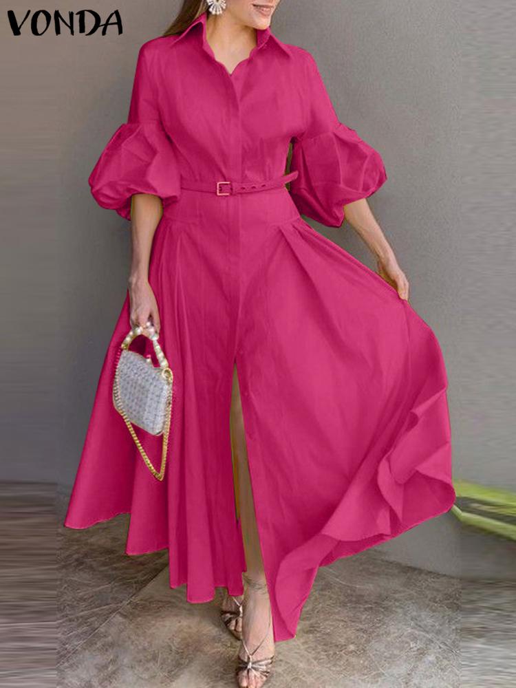 VONDA élégant robe Maxi été fe - French Vintage Floral Midi Dress avis et prix