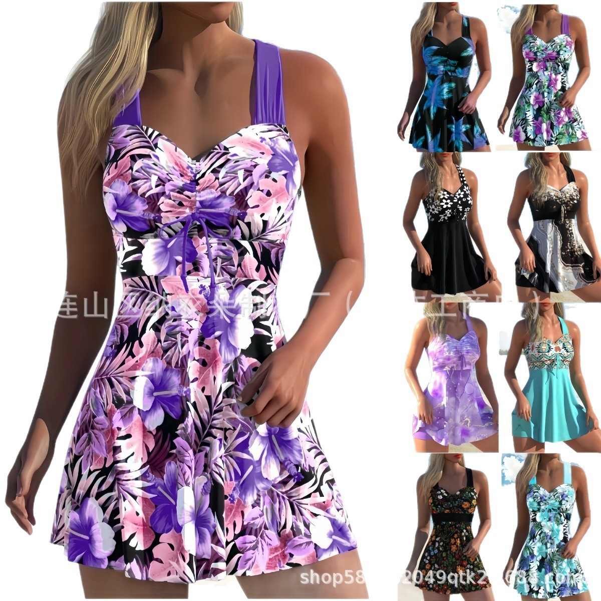 Tankini femme à imprimé floral - Tops avis et prix