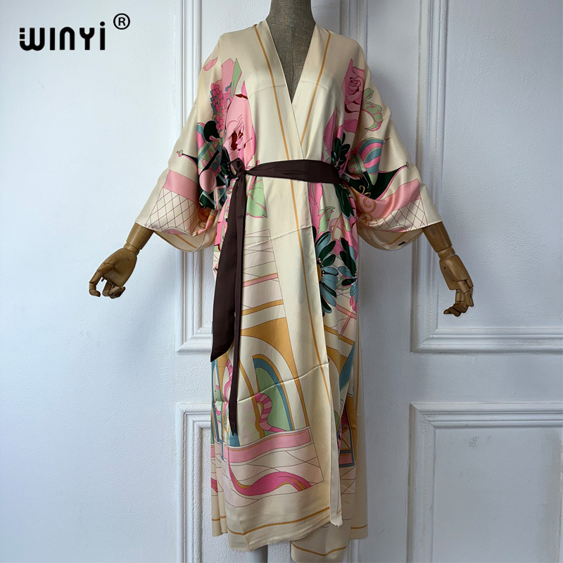 WINYI Robe de plage kimono imp - Boho Summer Beach Maxi Dress avis et prix