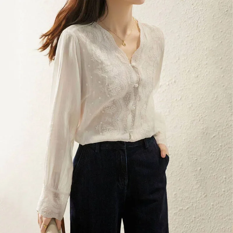 GELITAYIN col en v à manches l - Casual Loose Linen Shirt Dress avis et prix