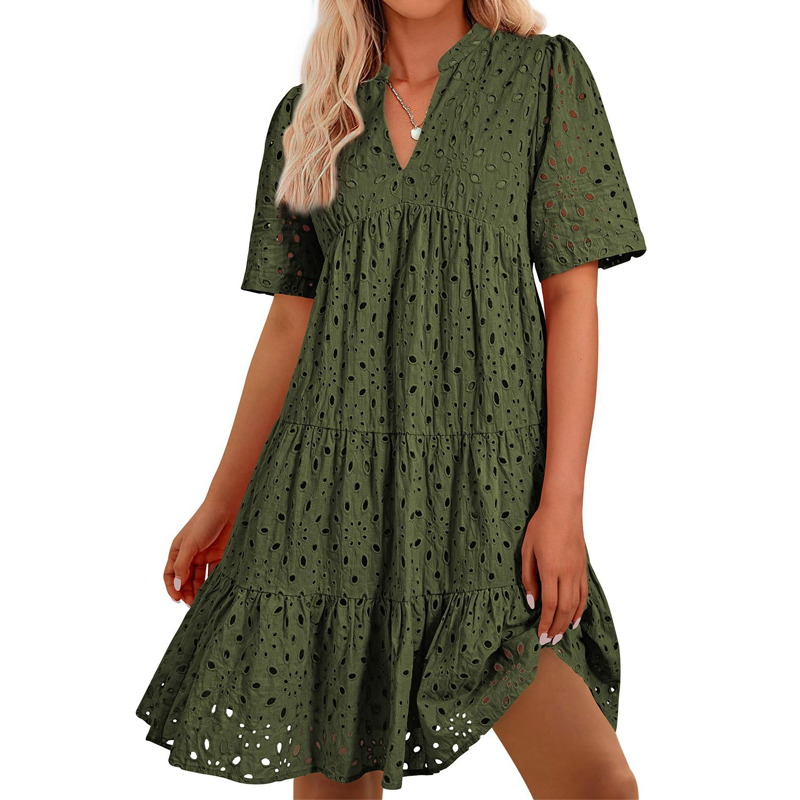Robe d'été bohème pour femmes, - French Vintage Floral Midi Dress avis et prix