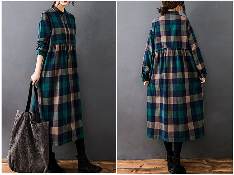 Robe chemise décontractée mi-l - Casual Loose Linen Shirt Dress avis et prix